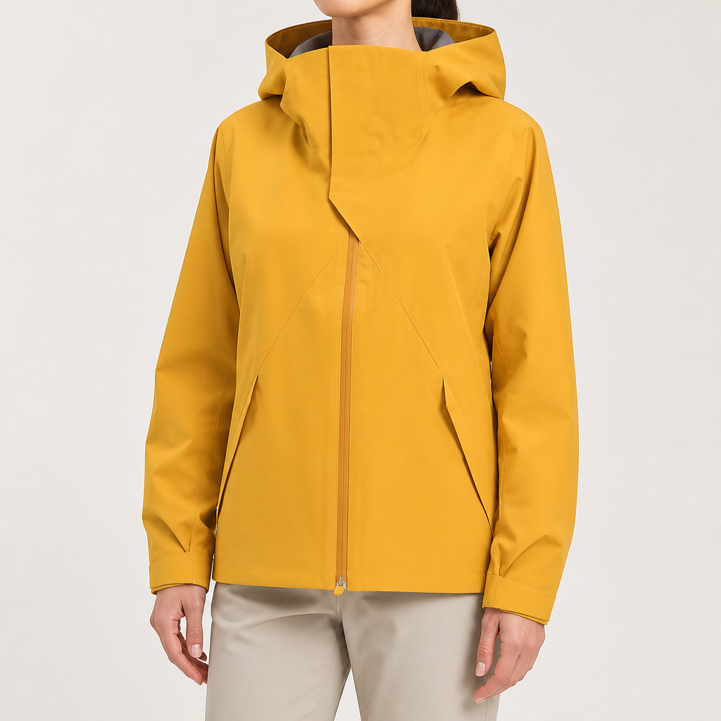 Viola | Womens Waterproof Windproof 3-in-1 Jacket, Wheat Yellow