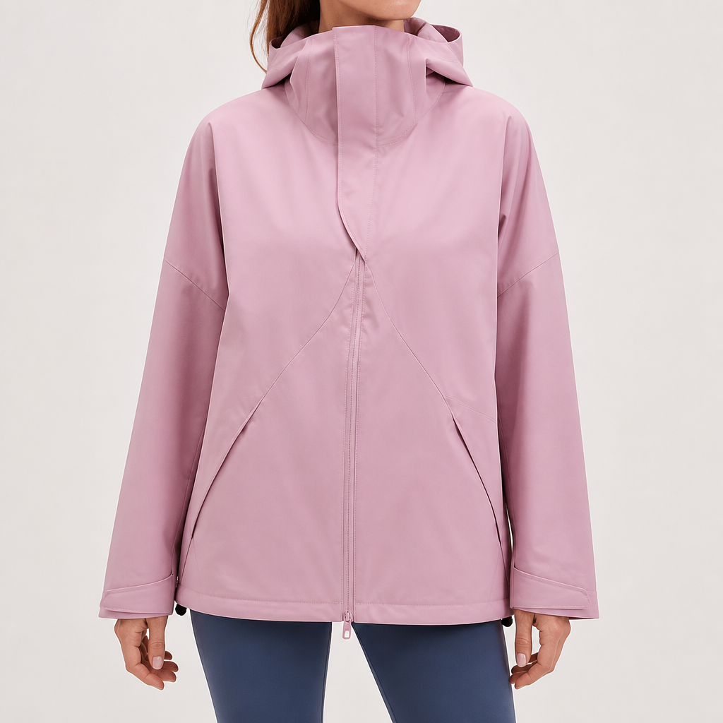 Viola | Womens Waterproof Windproof 3-in-1 Jacket, Raspberry Pink
