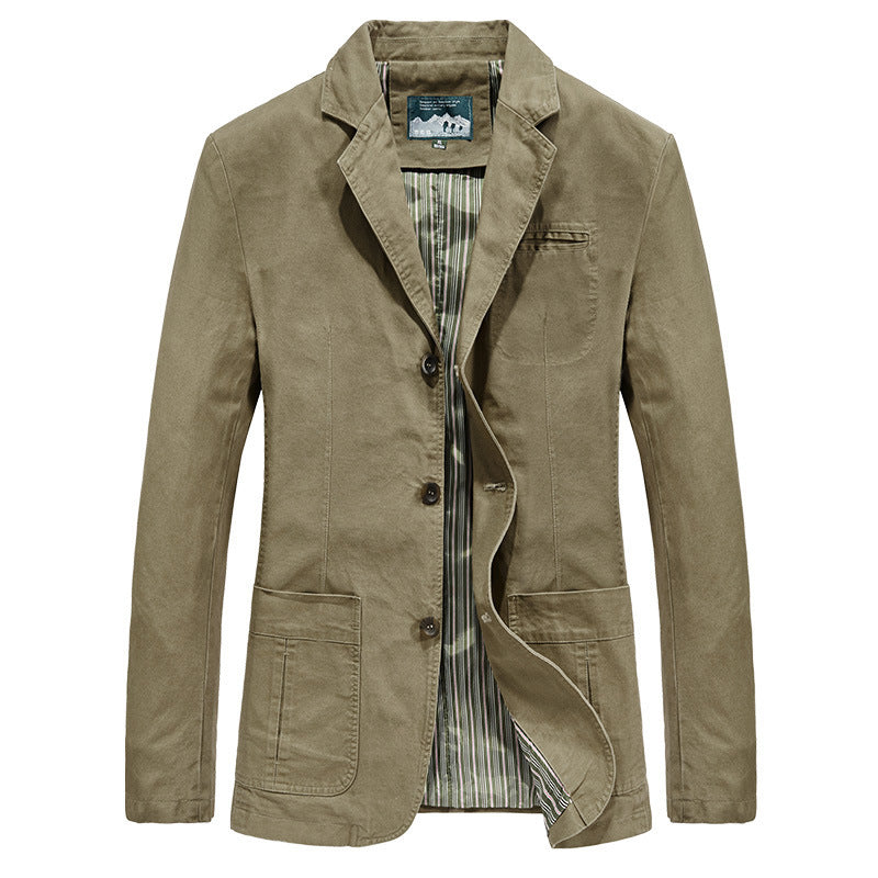 Wade | Mens Cotton Suit Collar Casual Jacket - 1