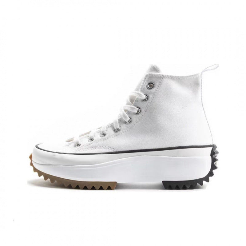 Wallace | Mens Platform Sneakers Canvas Thick Sole Lace Up Shoes