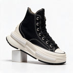 Wallace | Mens Platform Sneakers Canvas Thick Sole Lace Up Shoes
