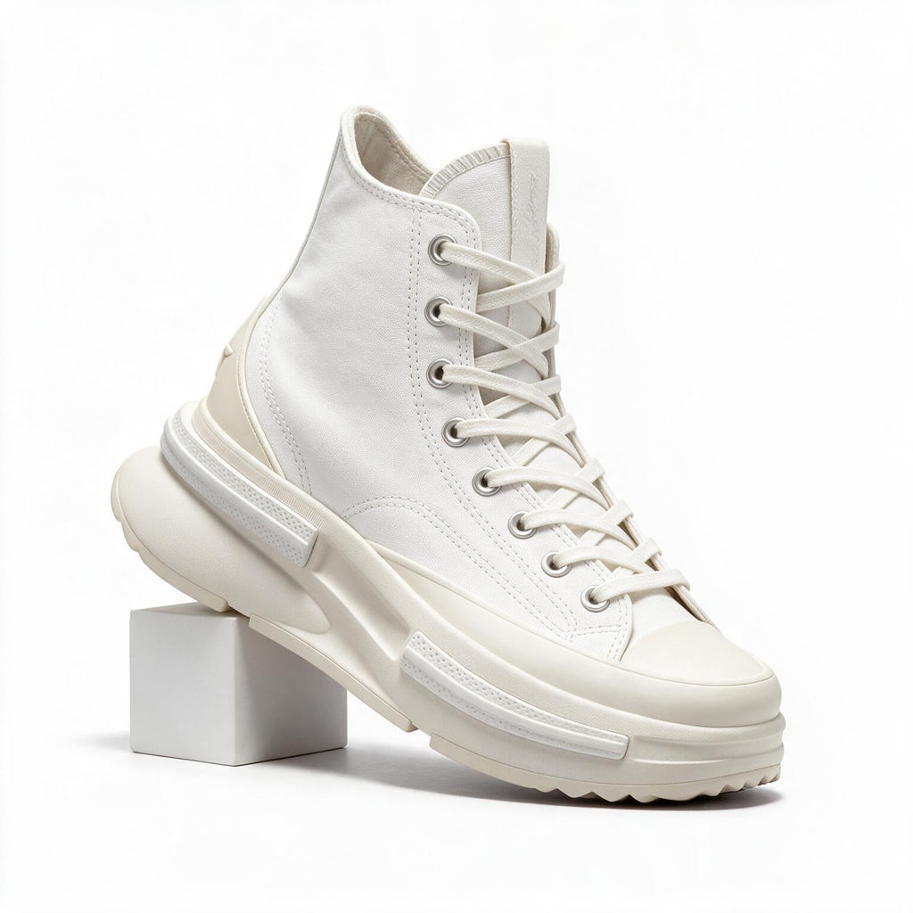 Wallace | Mens Platform Sneakers Canvas Thick Sole Lace Up Shoes