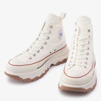 Wallace | Mens Platform Sneakers Canvas Thick Sole Lace Up Shoes
