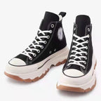 Wallace | Mens Platform Sneakers Canvas Thick Sole Lace Up Shoes