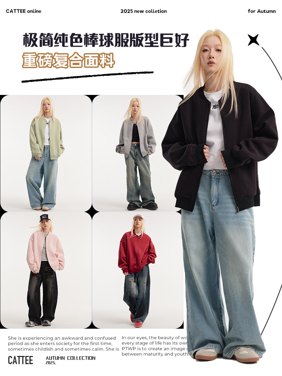 Wanda | Womens Bomber Baseball Jacket