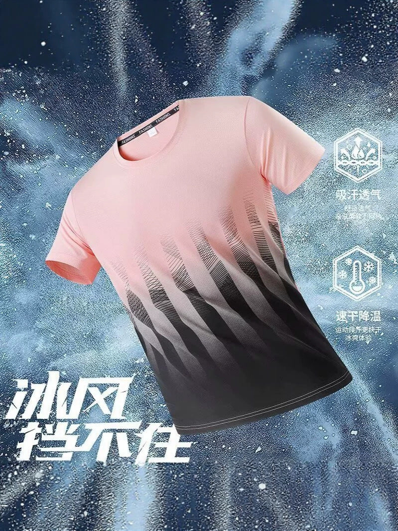 Wesley | Mens Ice Silk Short Sleeve Casual T Shirt - 3