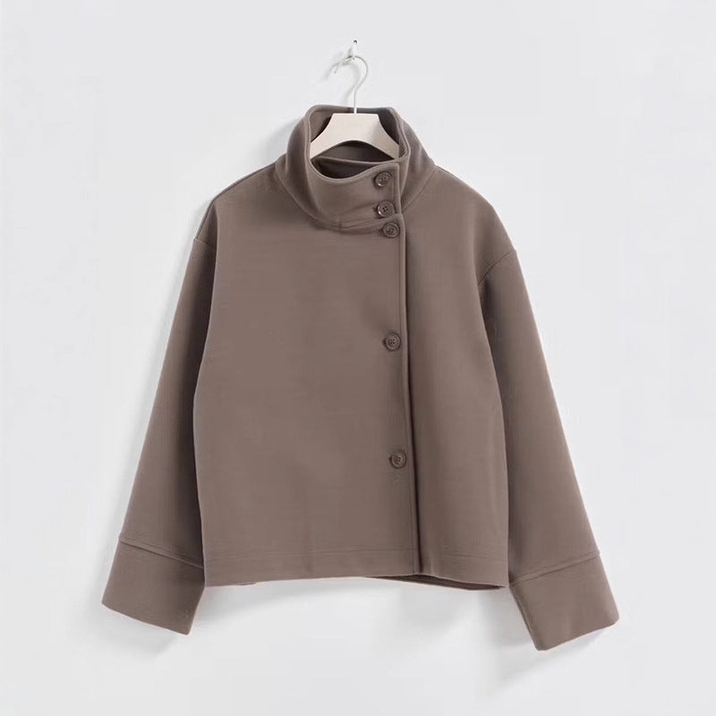 Whitney | Womens Wool Blend Stand Collar Warm Winter Jacket