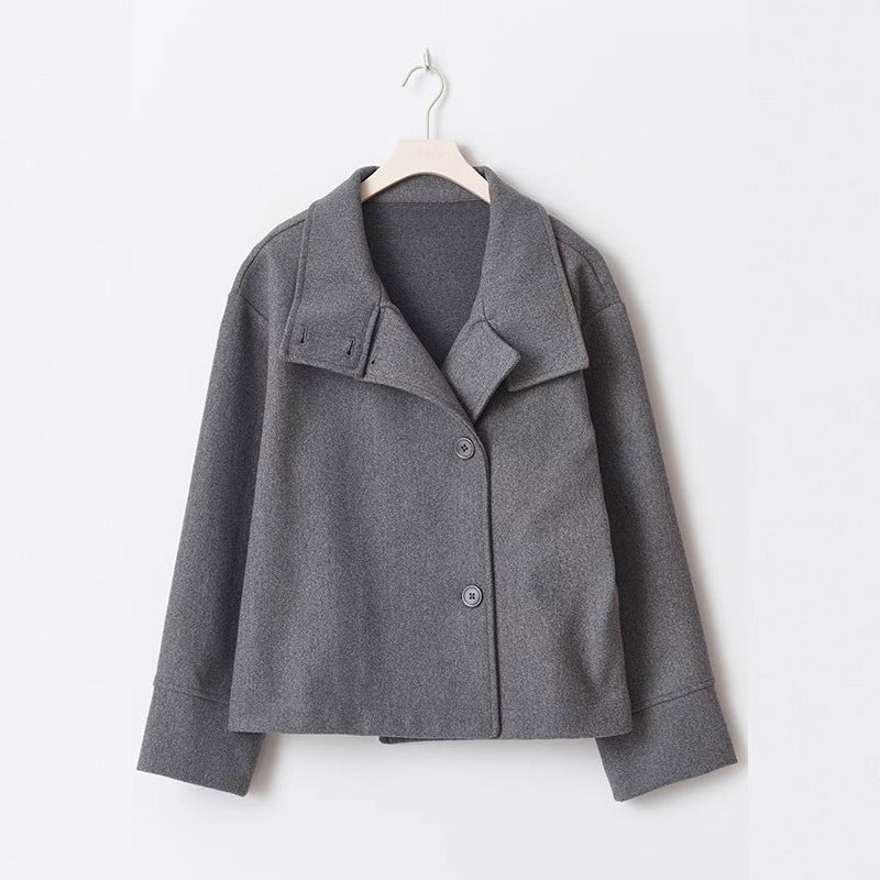 Whitney | Womens Wool Blend Stand Collar Warm Winter Jacket