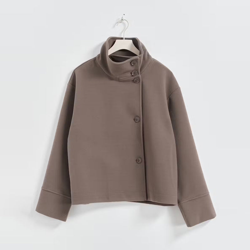 Whitney | Womens Wool Blend Stand Collar Warm Winter Jacket