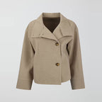 Whitney | Womens Wool Blend Stand Collar Warm Winter Jacket