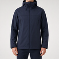 Wilbur | Mens Waterproof Windproof Hardshell Mountaineering Outdoor Jacket, Navy Blue