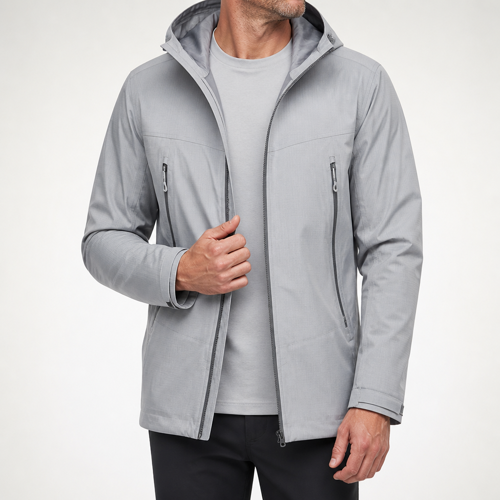 Wilbur | Mens Waterproof Windproof Hardshell Mountaineering Outdoor Jacket, Gray