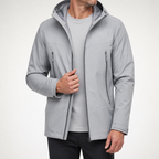 Wilbur | Mens Waterproof Windproof Hardshell Mountaineering Outdoor Jacket, Gray