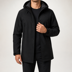 Wilbur | Mens Waterproof Windproof Hardshell Mountaineering Outdoor Jacket, Black
