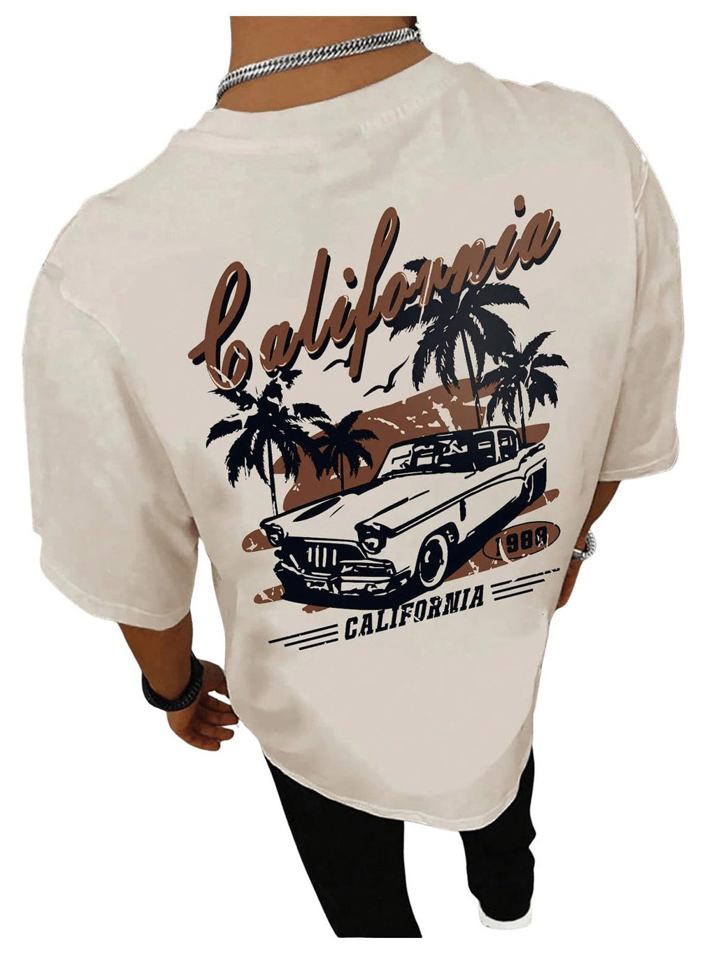 William | Mens Graphic T Shirt Retro Pattern Print Short Sleeve Tee