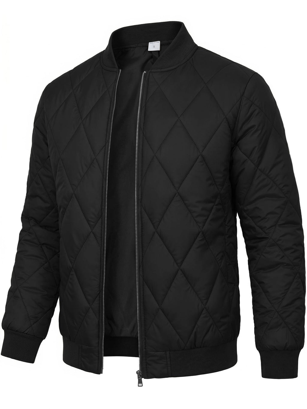 Willis | Mens Diamond Quilted Padded Warm Winter Bomber Jacket