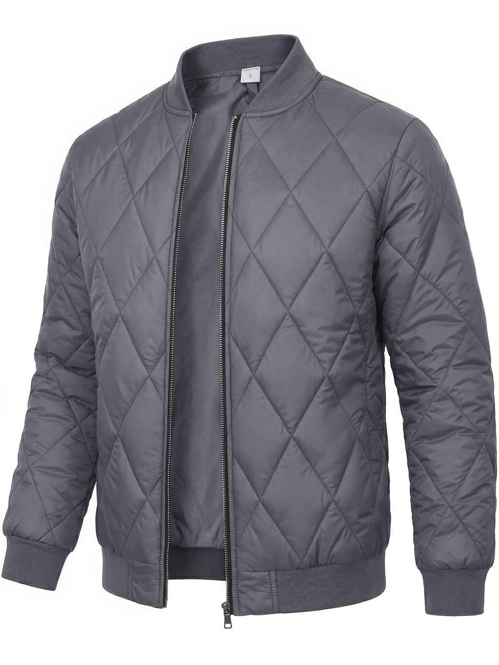 Willis | Mens Diamond Quilted Padded Warm Winter Bomber Jacket