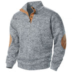 Wilson | Mens Knit Cardigan Stand Collar Long Sleeve Casual Shirt