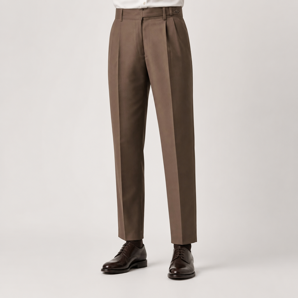 Winston | Mens Casual Vintage Anti Wrinkle Commuter Pants, Brown