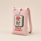 Wolf | Womens Crossbody Bag Small Shoulder Handbag Mini, Pink