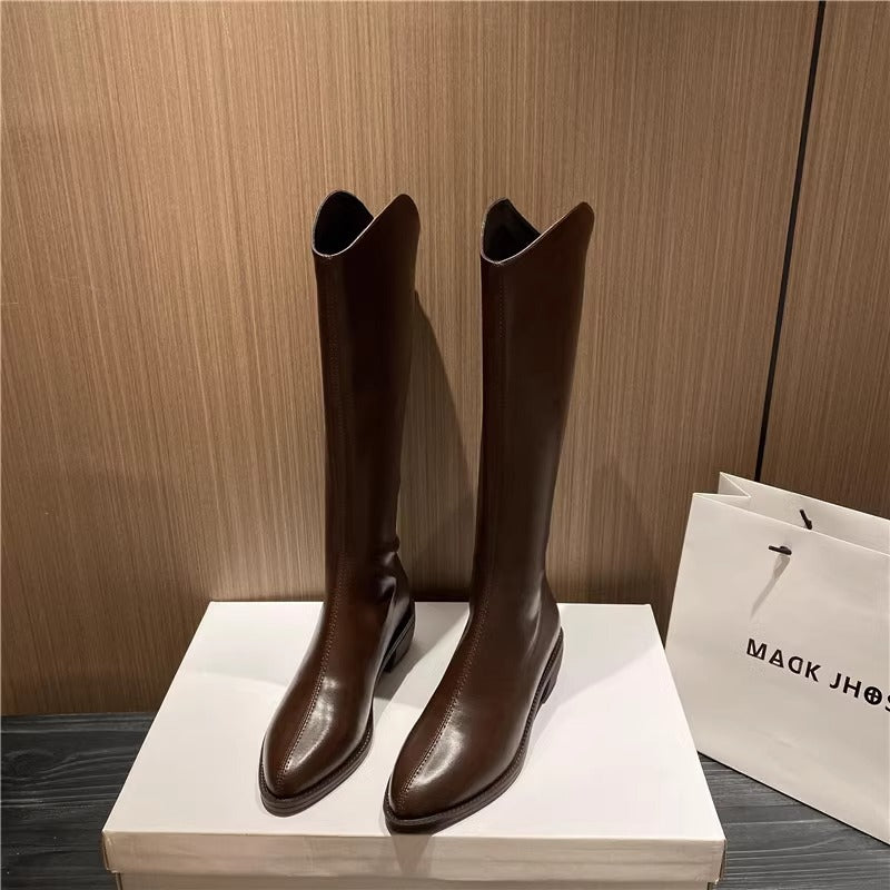 Wynn | Womens Over The Knee Boots Pointed Toe Winter Footwear