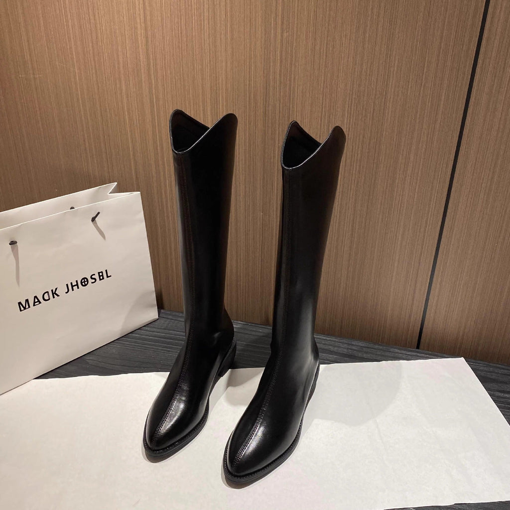 Wynn | Womens Over The Knee Boots Pointed Toe Winter Footwear