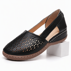 Yvette | Womens Leather Lace Up Casual Walking Sneakers Shoes