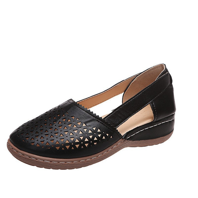 Yvette | Womens Leather Lace Up Casual Walking Sneakers Shoes