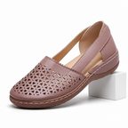 Yvette | Womens Leather Lace Up Casual Walking Sneakers Shoes