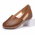 Yvette | Womens Leather Lace Up Casual Walking Sneakers Shoes