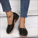 Yvette | Womens Leather Lace Up Casual Walking Sneakers Shoes