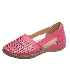 Yvette | Womens Leather Lace Up Casual Walking Sneakers Shoes