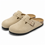 Zara | Womens Leather Clogs Closed Toe Platform Mules Slip On Shoes