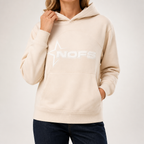 Zeb | Womens Hoodie Fleece Lined Zip Up Sweatshirt, Apricot